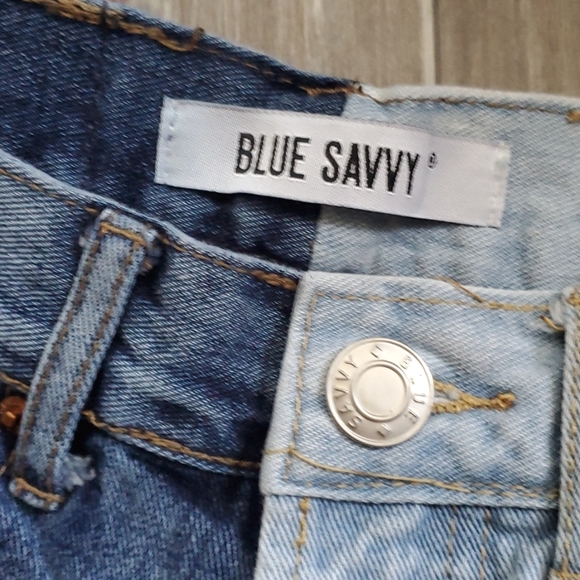 Blue Savvy Color Block Denim Jeans | Size 1 / 25 - Picture 2 of 7